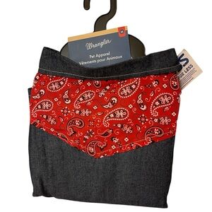 Wrangler Denim & Red Bandana Medium Dog Shirt - NWT*